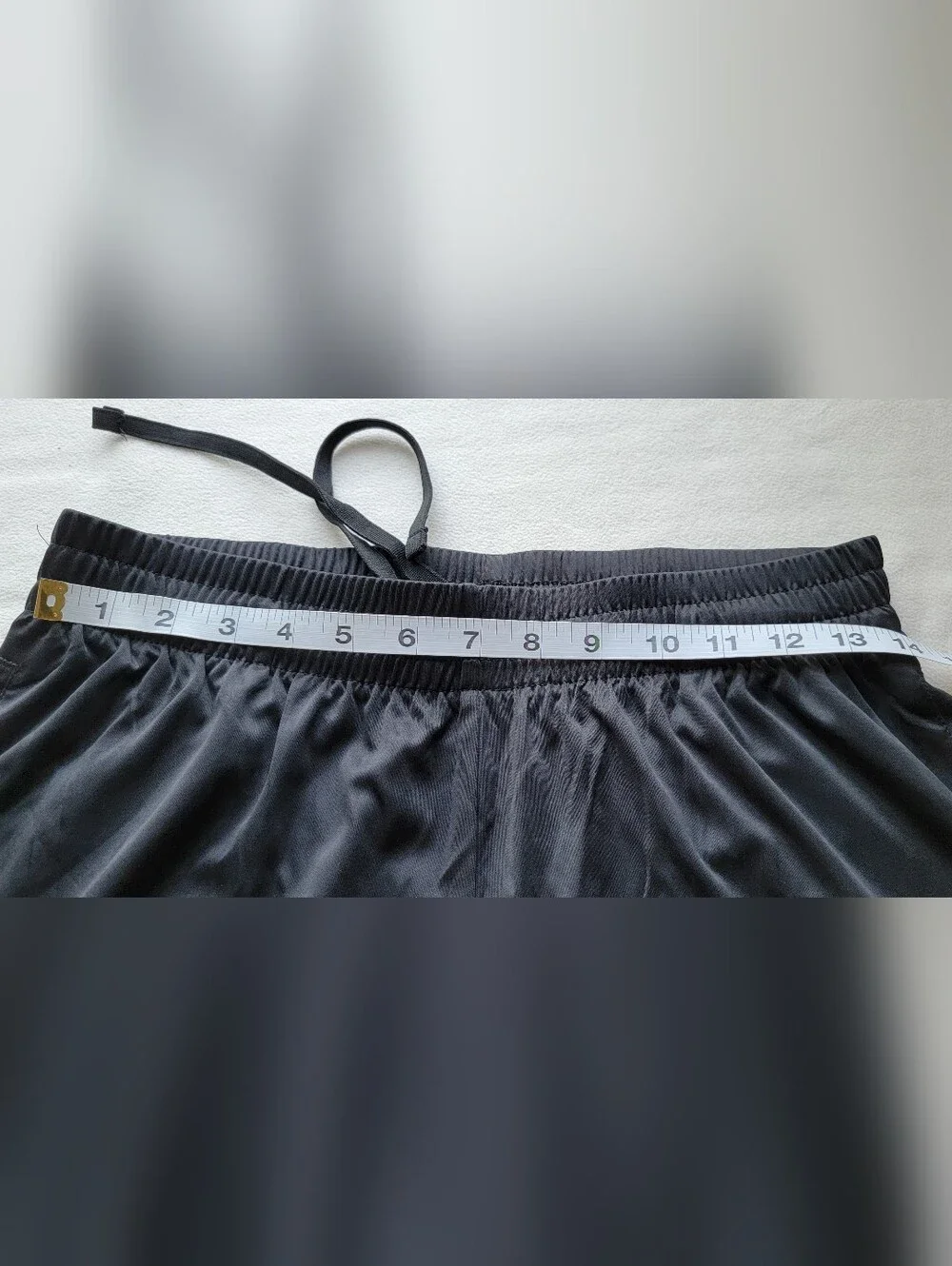 New Black Athletic Drawstring Shorts